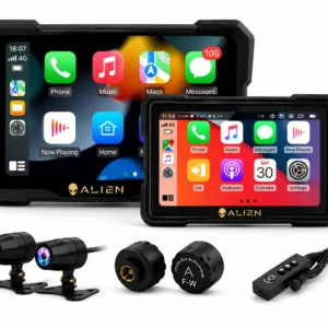 6 inch motorcycle smart display – wireless carplay & android auto | bluetooth voice control | ip67 waterproof | hd touchscreen | easy install | fits most bikes | ota updates