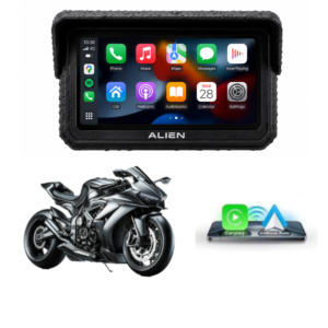 6 inch motorcycle smart display – wireless carplay & android auto | bluetooth voice control | ip67 waterproof | hd touchscreen | easy install | fits most bikes | ota updates
